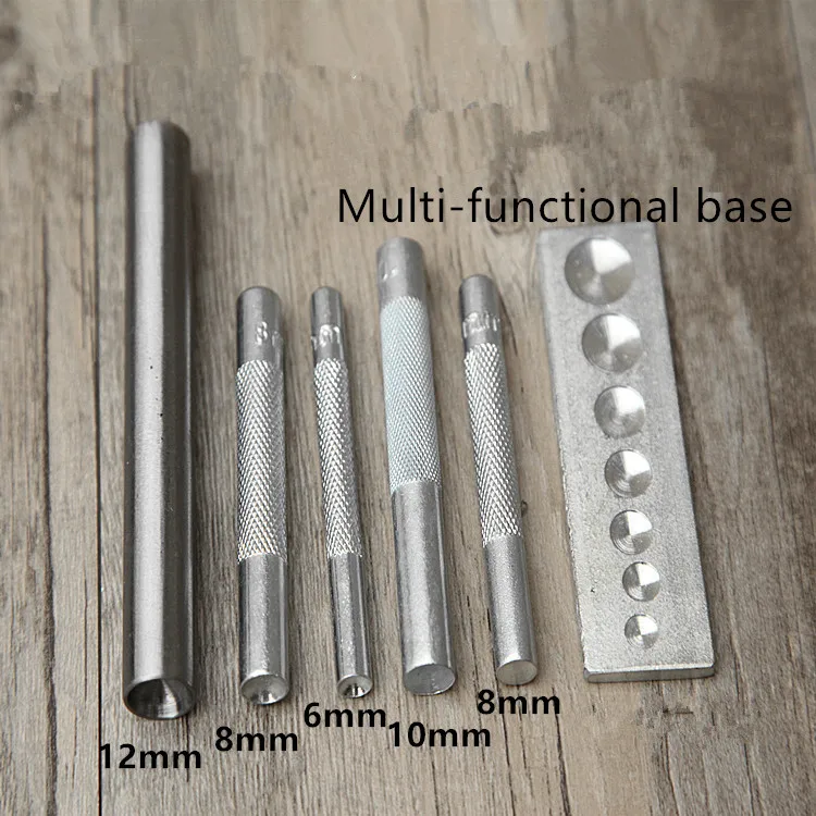 90 шт./лот, 4 мм-10 мм, сделай сам, ручная работа, кожаные люверсы, заклепки, подарок, вспомогательный инструмент для установки, заклепки, установленный Пробивной штифт+ заклепки