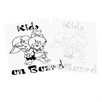 

Car Stickers Cartoon Warning Decal Kids on Board Car-covers Accessories Funny Decoration Sticker Cute Car Styling