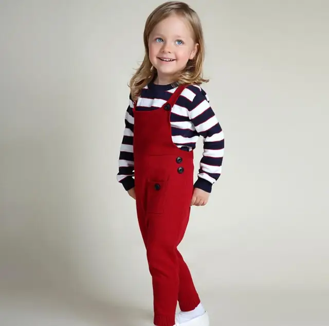Buy Warm Autumn Winter Baby Girl Sweater Overalls
