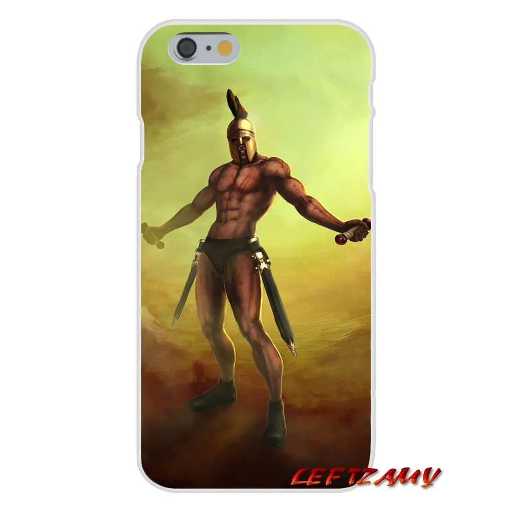 Для iPhone X XR XS MAX 4 4S 5 5S 5C SE 6 6 S 7 8 Plus ipod touch 5 6 Spartan 300 Warrior Movie аксессуары чехлы для телефонов - Color: images 1