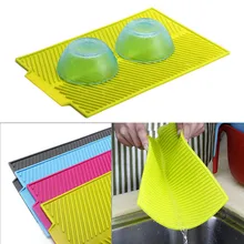 Коврик для горячей сушки квадратный пищевой силиконовый большой прочный дешевый коврик для сушки посуды FQ-ing