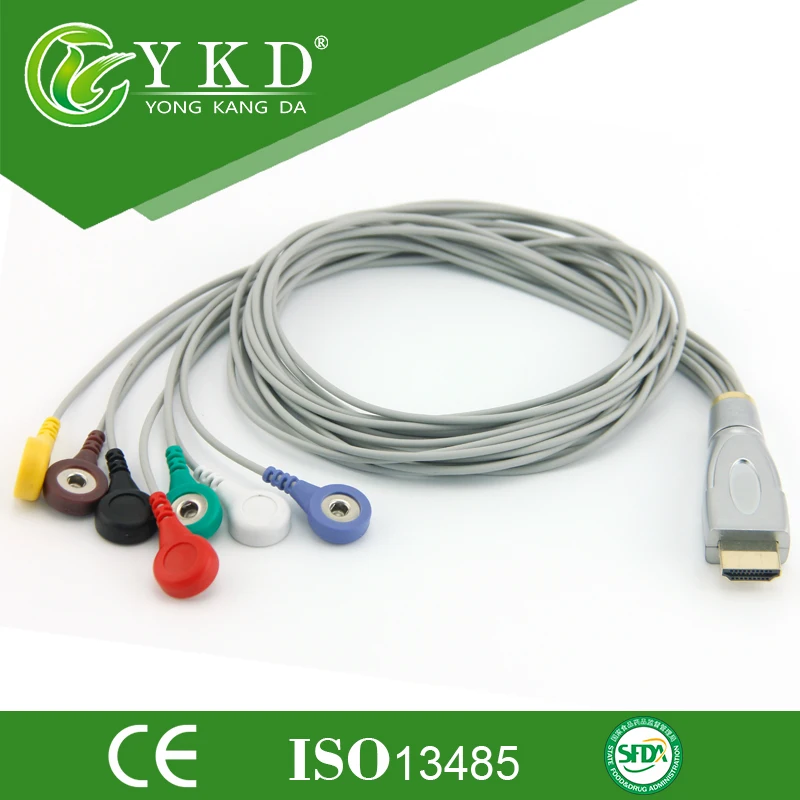 

Free shipping Biox Holter cable and leadwires with 7lead