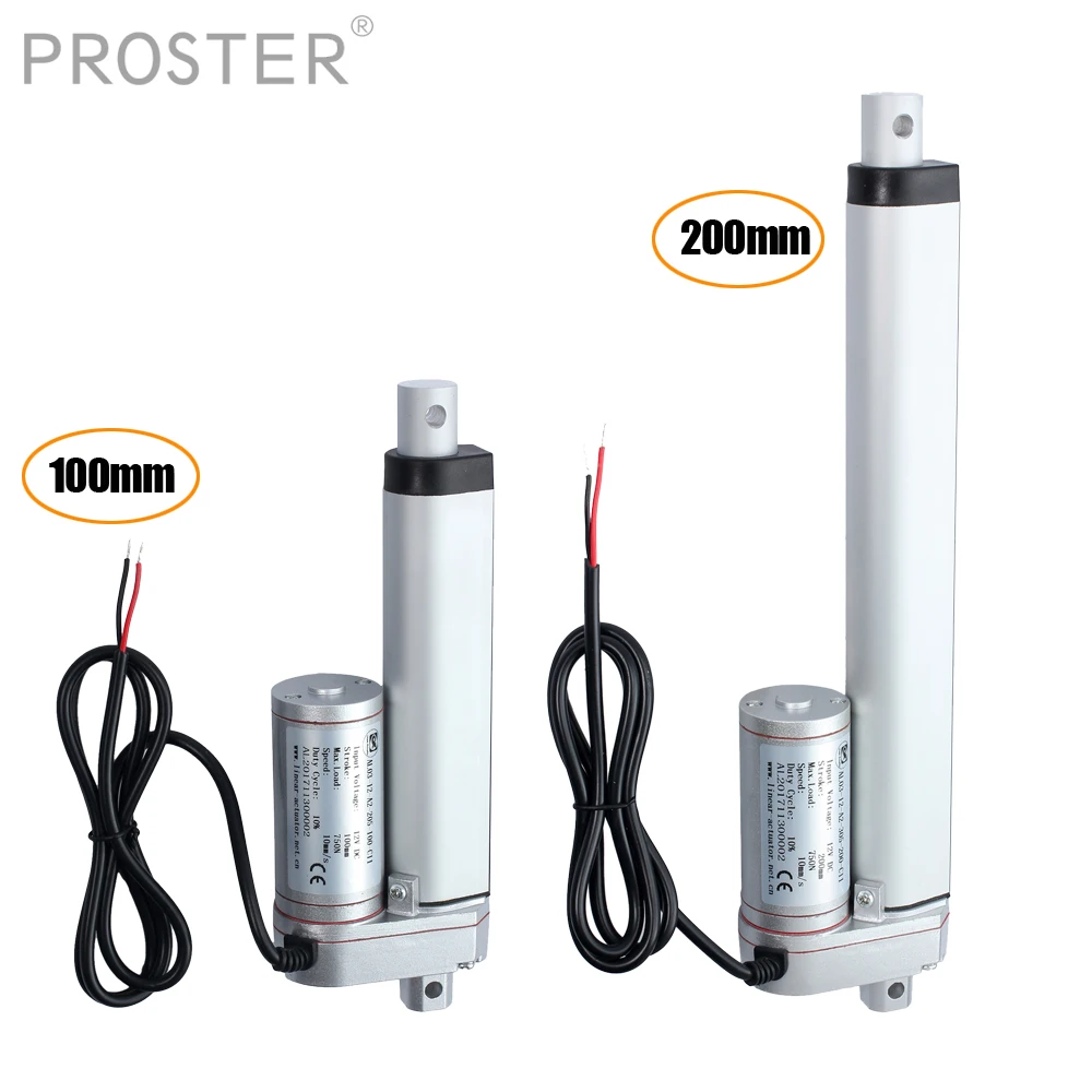 PROSTER 12V 750N линейный привод двигателя 100/200 мм авто двери электрический консервный
