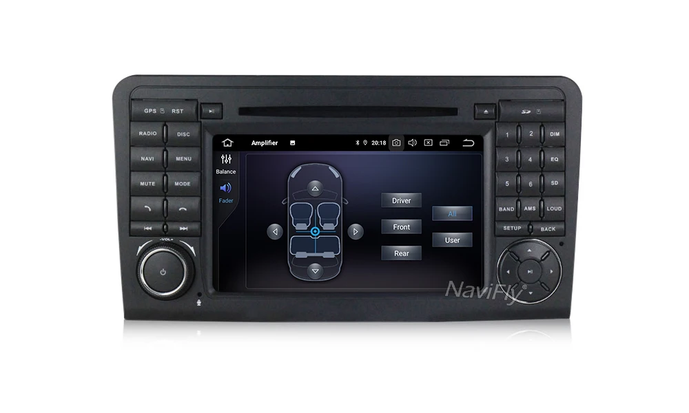 Perfect Navifly! 2 Din IPS DSP Car dvd player Android 9.0 For Mercedes Benz GL ML CLASS W164 ML350 ML500 X164 GL320 GPS stereo radio FM 16