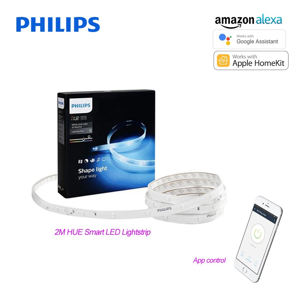 PHILIPS HUE Smart LED Lightstrip Plus 6W/100V 240V 2M Changing Color