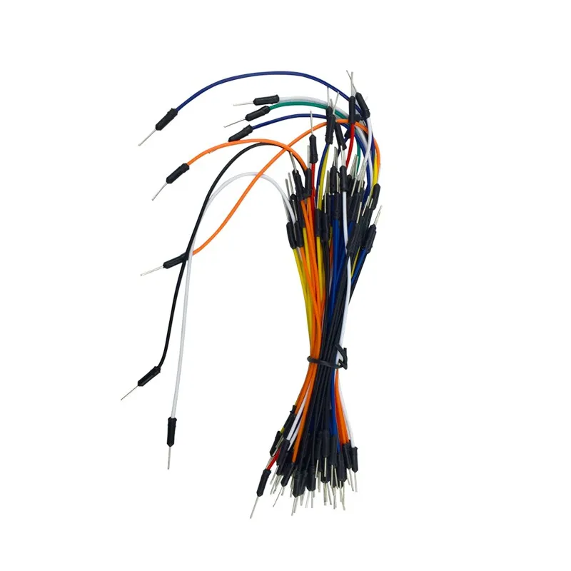 65 шт./упак. джемпер кабели смешивания цвет папа Solderless гибкие Макет соединительный кабель Провода для хлеб доска