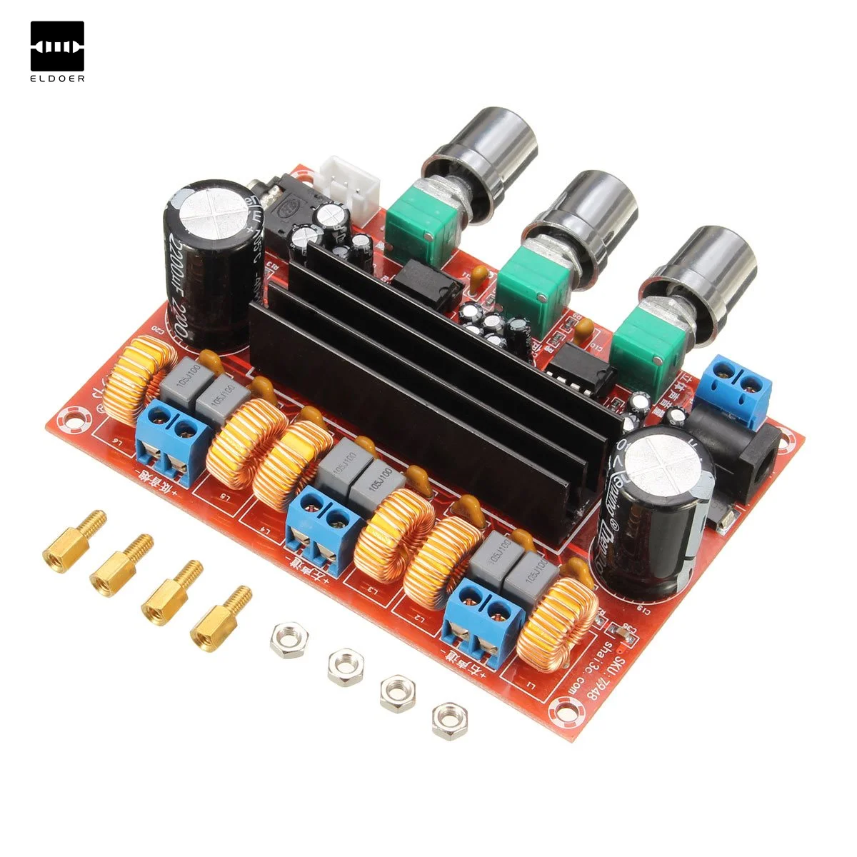 

1PC New Arrival TPA3116D2 50Wx2+100W 2.1 Channel Digital Subwoofer Amplifier Board 12V-24V Power 10X9X2.5cm Modules Boards