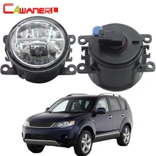 Cawanerl для Mitsubishi Outlander II CW_W закрытый внедорожник 2006-2012 Автомобильный светодиодный противотуманный фонарь 4000LM DRL дневного света