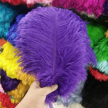 

Wholesale 100PCS pretty 30-35cm/12-14 inches high quality purple ostrich feather Plume wedding decoration craft /DIY accessories