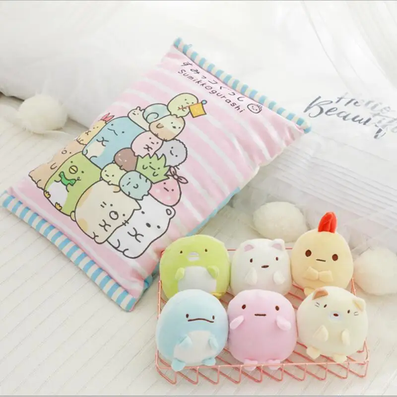 

A Bag Of Sumikko Gurashi Plush Japanese Animation Sumikko Gurashi Soft Pillow Corner Bio Cartoon Doll for Kids children