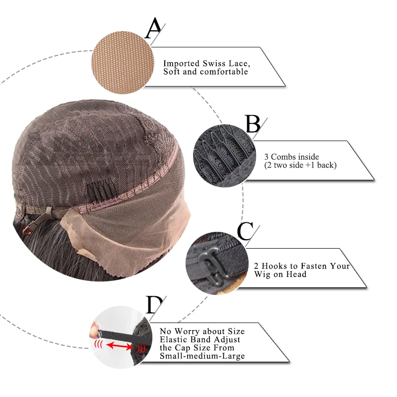 Ebingoo High Temperature Fiber Peruca Perruque 613 Short Body Wave Full Hair Wigs Blonde Bob Synthetic Lace Front Wig
