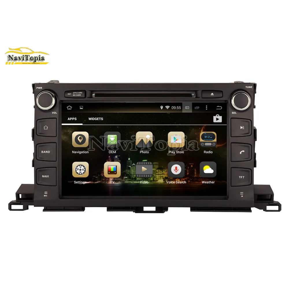 Excellent NAVITOPIA 4G RAM 64G ROM PX6 Six Core Android 9.0 Car DVD Player GPS Navigation for Toyota Highlander/XU50 2014 2015 2016 2017- 9 Excellent NAVITOPIA 4G RAM 64G ROM PX6 Six Core Android 9.0 Car DVD Player GPS Navigation for Toyota Highlander/XU50 2014 2015 2016 2017- 9