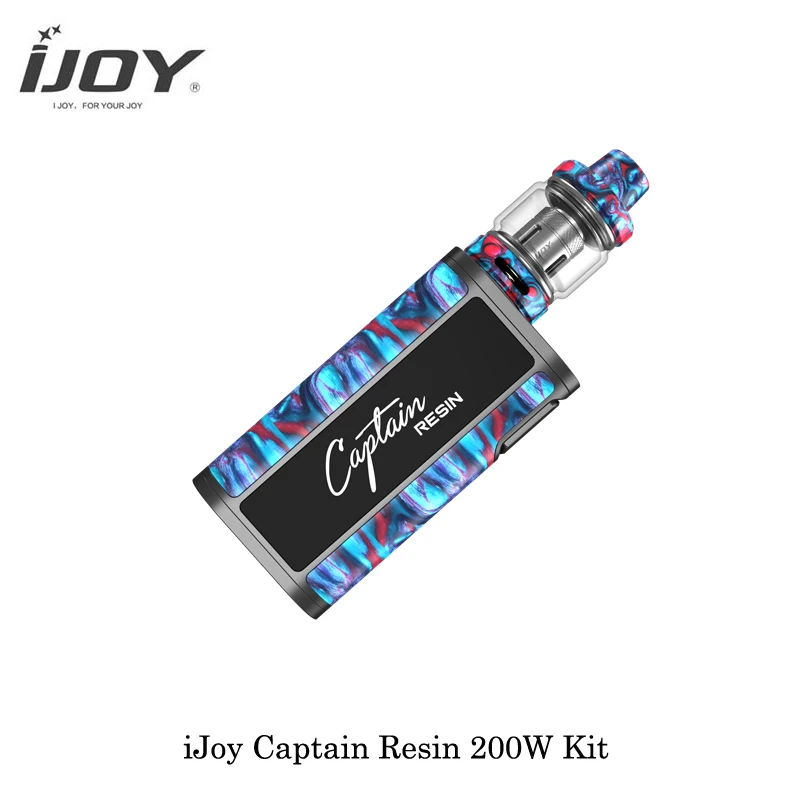 Электронные сигареты IJoy Captain Resin 200 Вт TC бокс мод комплект с двойным аккумулятором