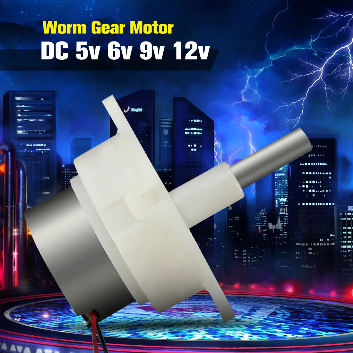 Бренд 2pcs DC 5v 6v 9v 12v червячная передача длинный вал для мотора Мотор-редуктор низкая скорость 5-12 RPM