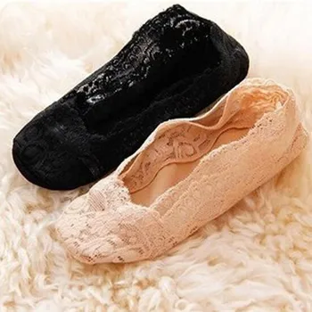 

Female Nnon-slip Lace thin Low Cut Short Socks For Women Girls Anti-invisible Boat Socks Spring Summer Women's socks Sneakers