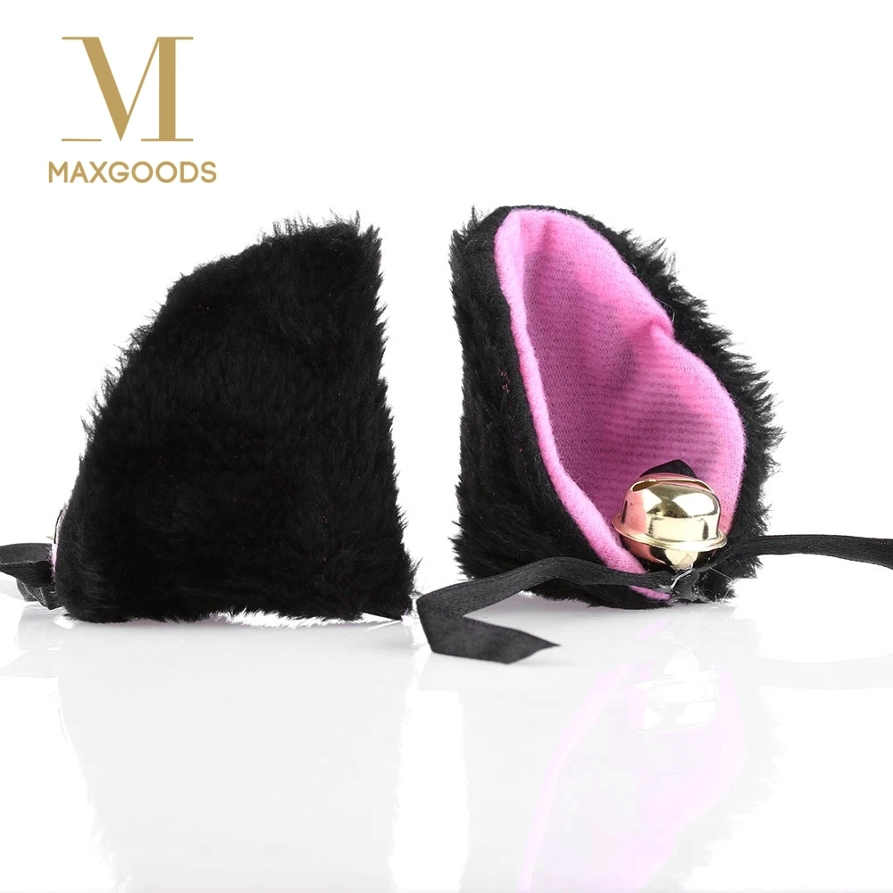 

1 Pair Cute Bell Cat Ears Hair Clip Sweet Cosplay Halloween Party Anime Costume Headress Barrettes Hair Accessories 6 Color