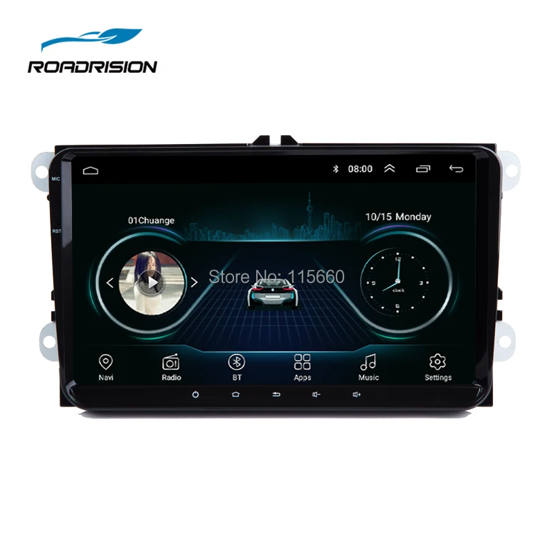 RoadRision 9inchs Car Multimedia Player Stereo Headunit Full touch for VW Volkswagen models Ultra thin Panel design 1