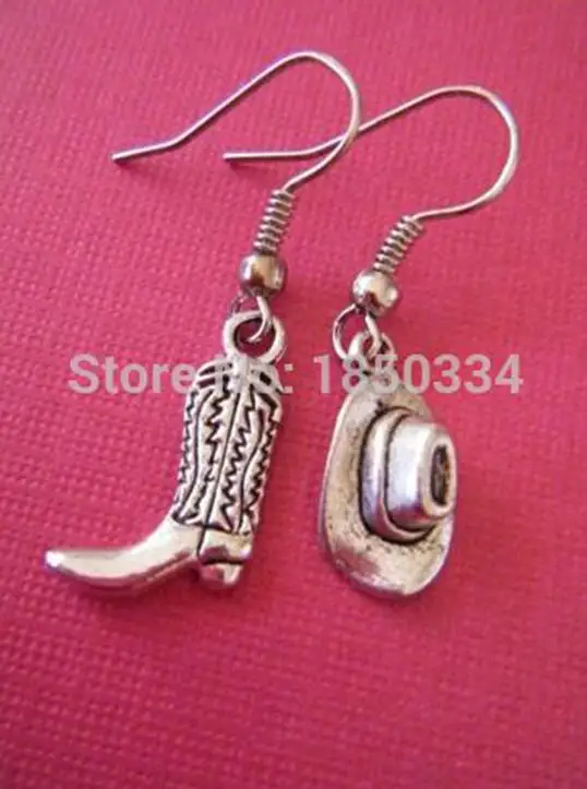 Cowgirl Western Earrings For Women - Boots & Hats Country Concert Jewelry