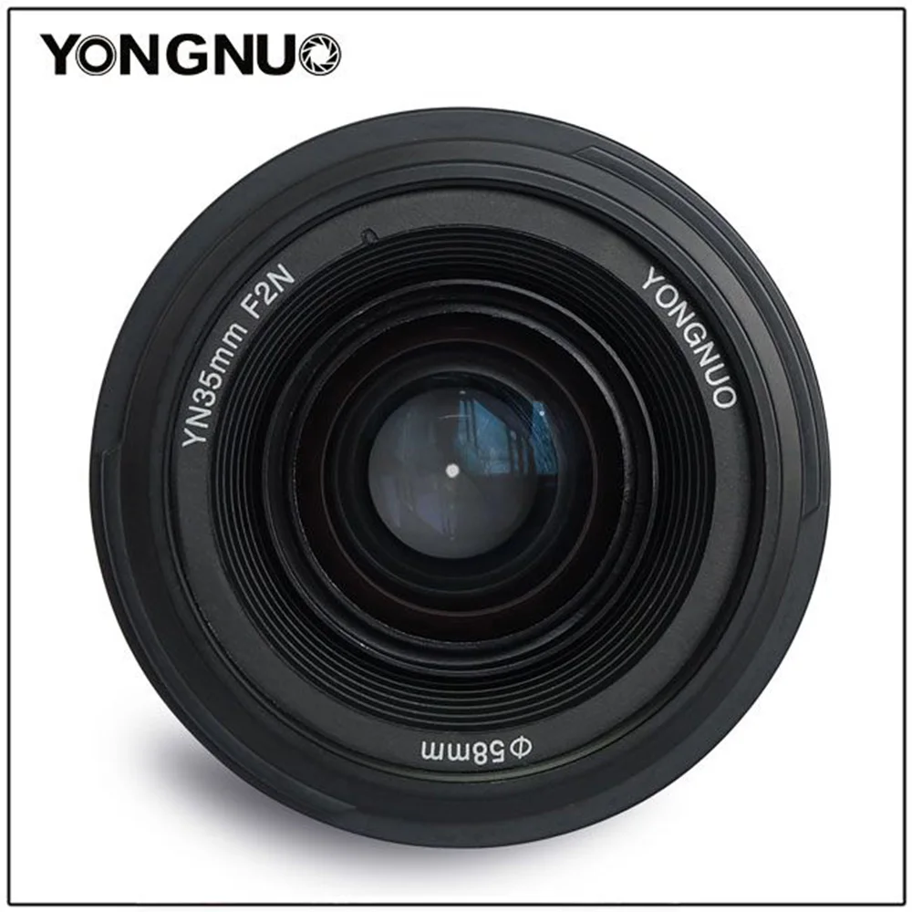 Yongnuo YN35mm F2 объектив широкоугольный с большой апертурой фиксированный объектив с автофокусом для камеры Nikon d7100 d3100 d5300 d7000 d90 d5200 d7200