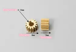 3.17 мм вала двигателя меди передач 14 передач латунь шпинделя передач игрушка Фитинги 5 серии двигатель постоянного тока DIY модель игрушки metal