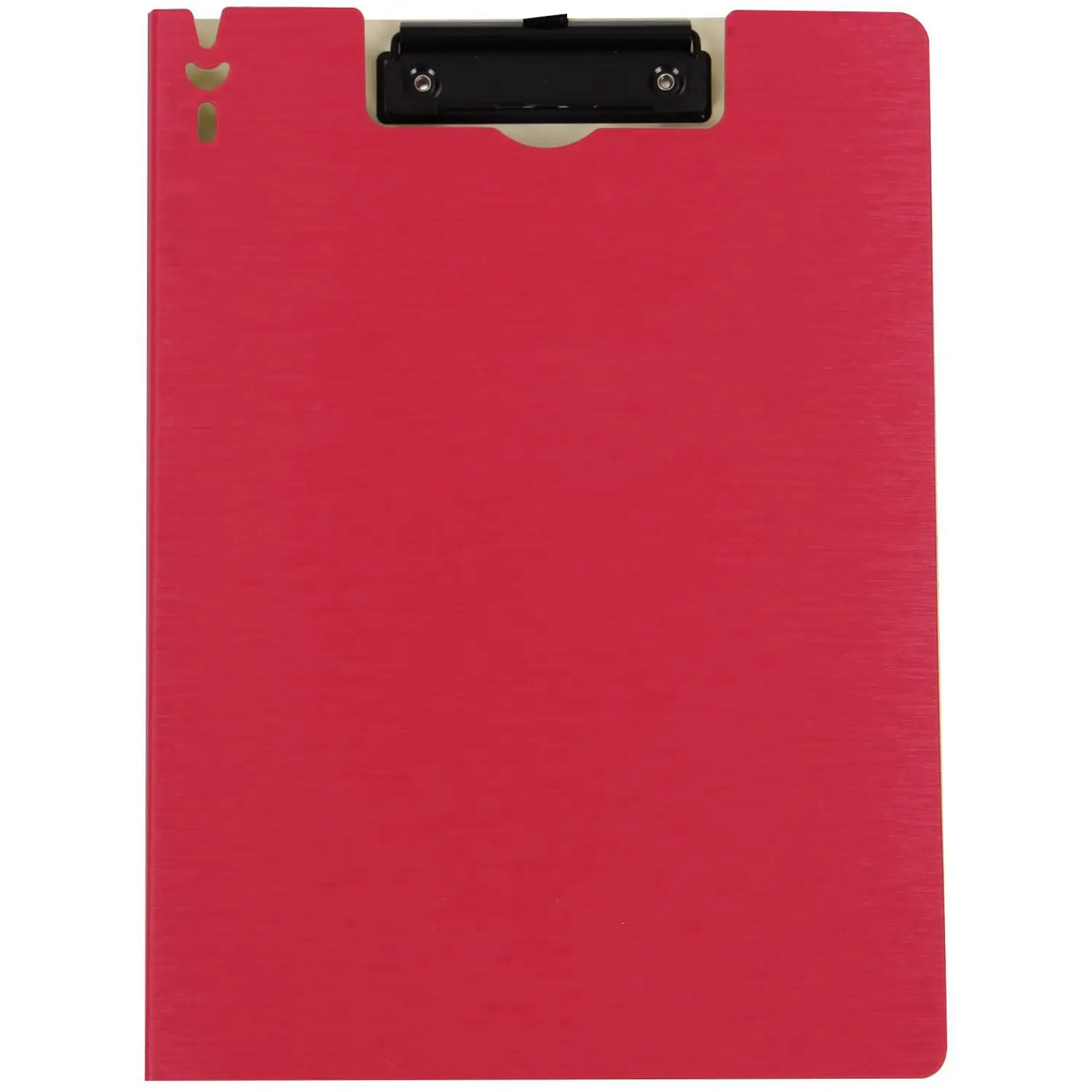 

New A4 Clipboard Foolscap Fold-Over Office Document Holder Filing Clip Board, Rose red Quantity:1