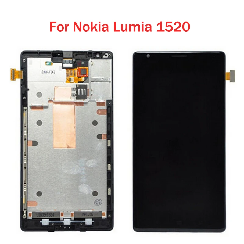 

Original For Nokia Lumia 1520 LCD Display with Touch Screen Digitizer Assembly with frame Free Shipping