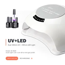 IBelieve 48 Вт Сушилка для ногтей двойная светодиодная УФ-лампа для ногтей Гель-лак отверждающий светильник с нижней 30s 60s 90s лампа для ЖК-дисплея для ногтей сушилка