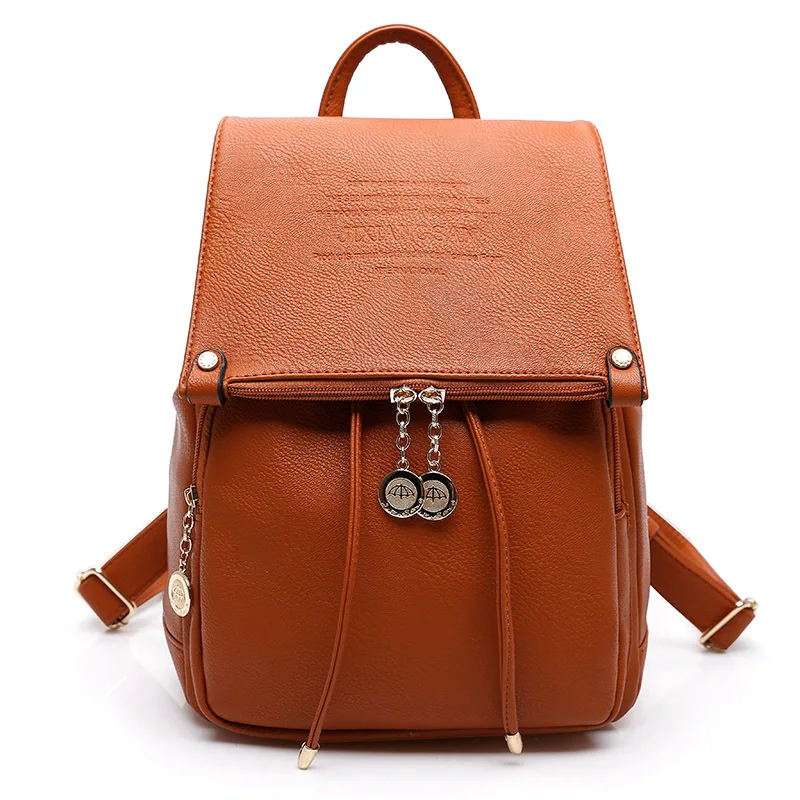 

2017 Summer New Women Backpacks PU Leather Famous Brand Design Bags Travel School Books Backbags Vintage Female Sucksacks Bolsas