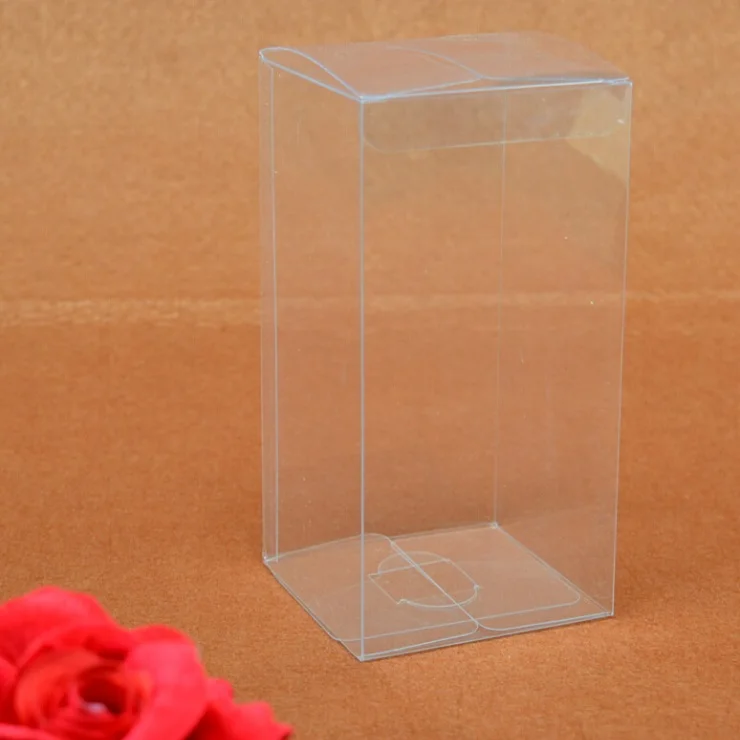 20pcs/lot Large Clear PVC Box DIY Transparent Plastic Gift Box