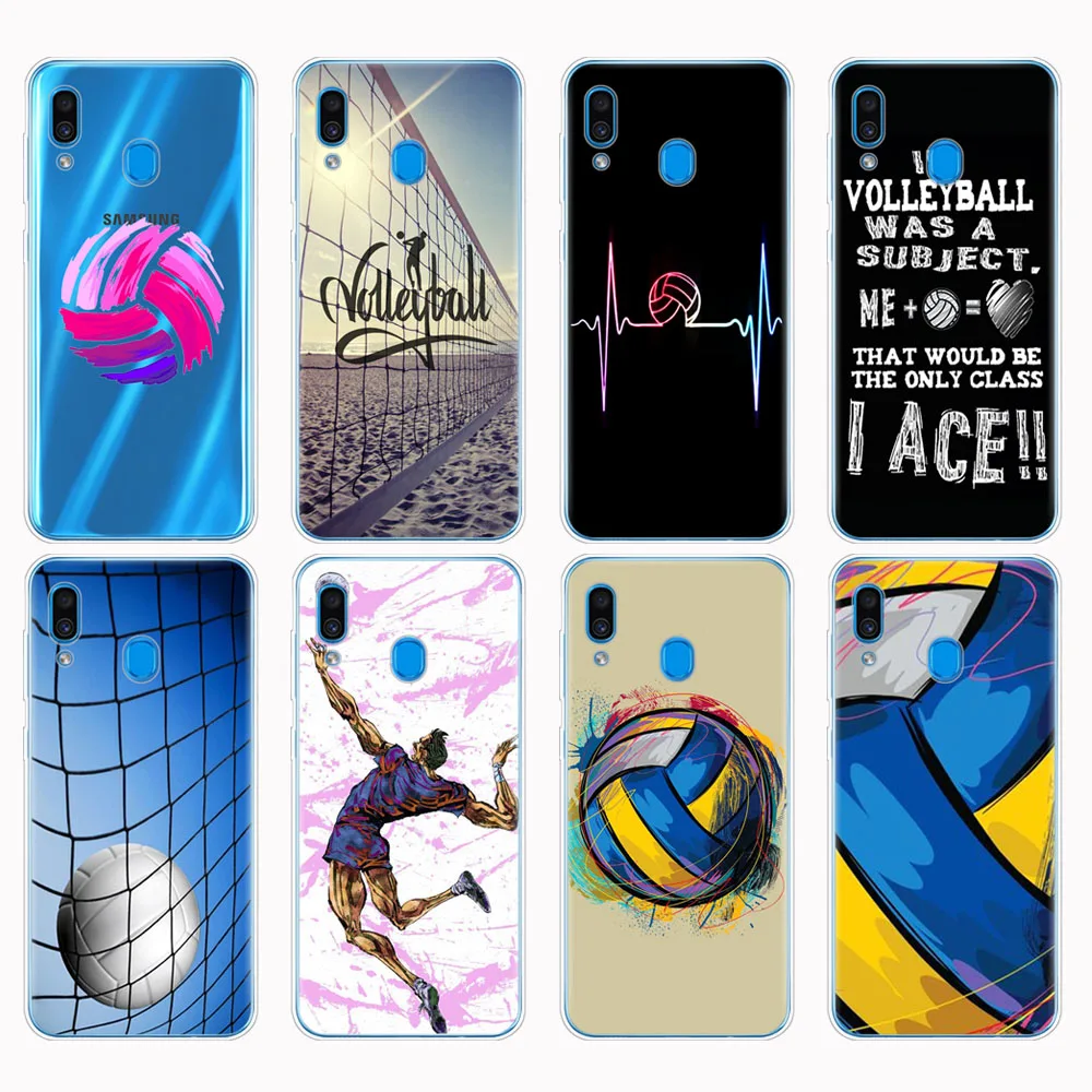 

Case For Samsung A50 Case For Samsung Galaxy A50 A60 A10 A30 A40 A70 A 50 2019 A9 A7 2018 Volleyball Sports