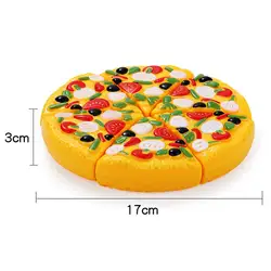 Креативная имитирующая пицца для резки кухонной игрушки пластиковая посуда для приготовления пищи кухонная посуда ролевая игрушка для