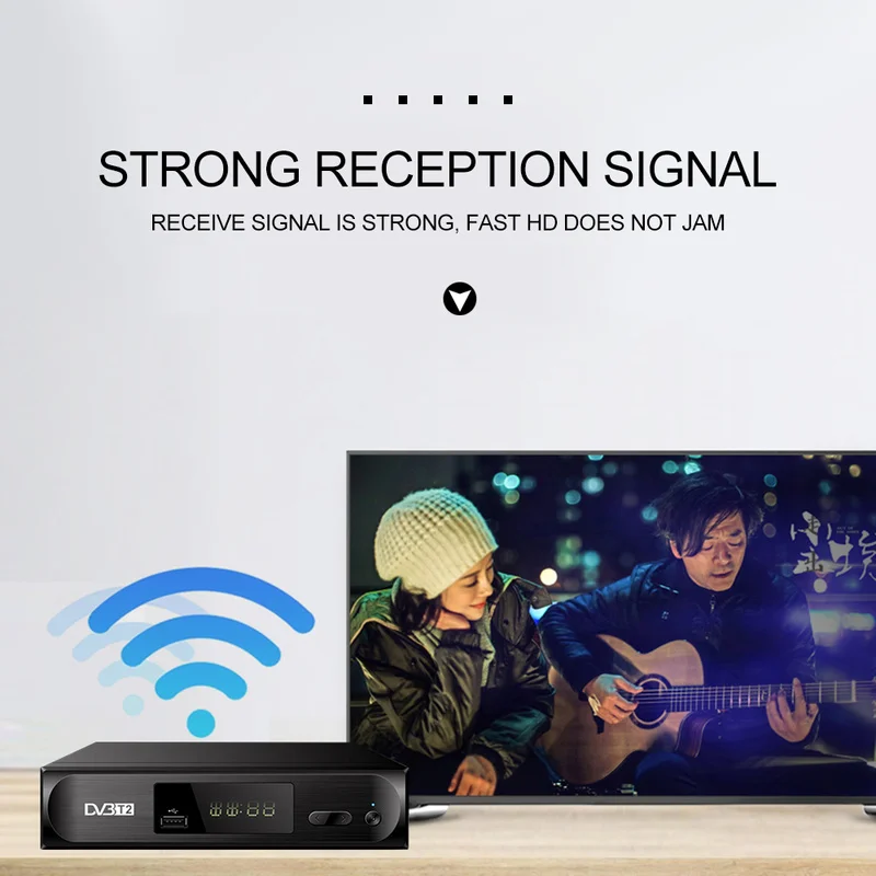 ТВ приставка 1080P HDTV DVB T/ T2 цифровой спутниковый Спутниковый ресивер HDMI/VGA/AV для ЖК