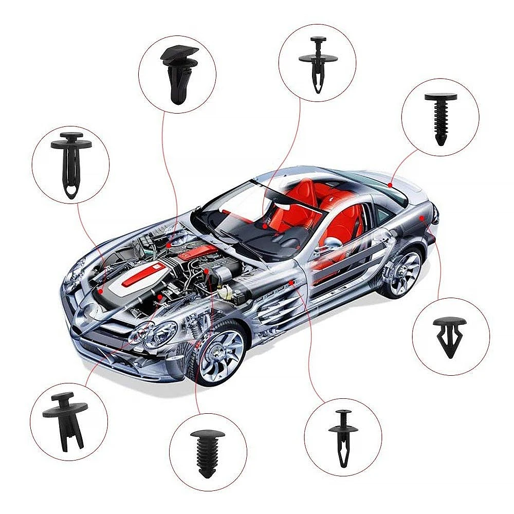 415 шт. автомобильный фиксатор, крепежные зажимы, Набор 18 популярных размеров, набор автомобильных заклепок, зажимы отделки дверной панели для Ford Toyota
