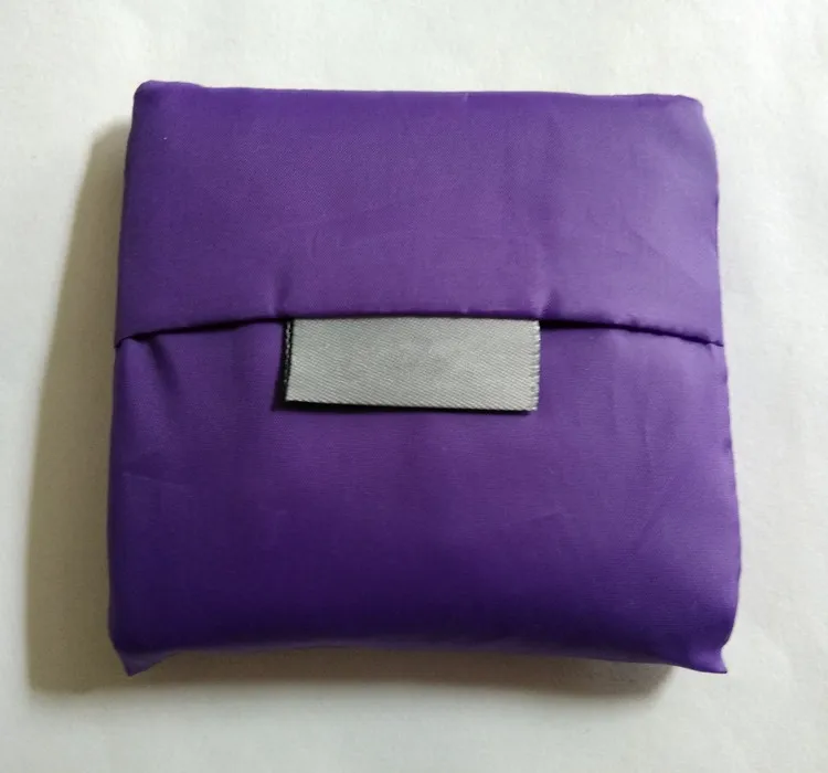 Новая горячая Эко сумка для хранения полиэфирные Складные хозяйственные сумки 35*57 см большие восстановленные для похода в магазин, сумка для продуктов для супермаркета 12 цветов - Цвет: Purple
