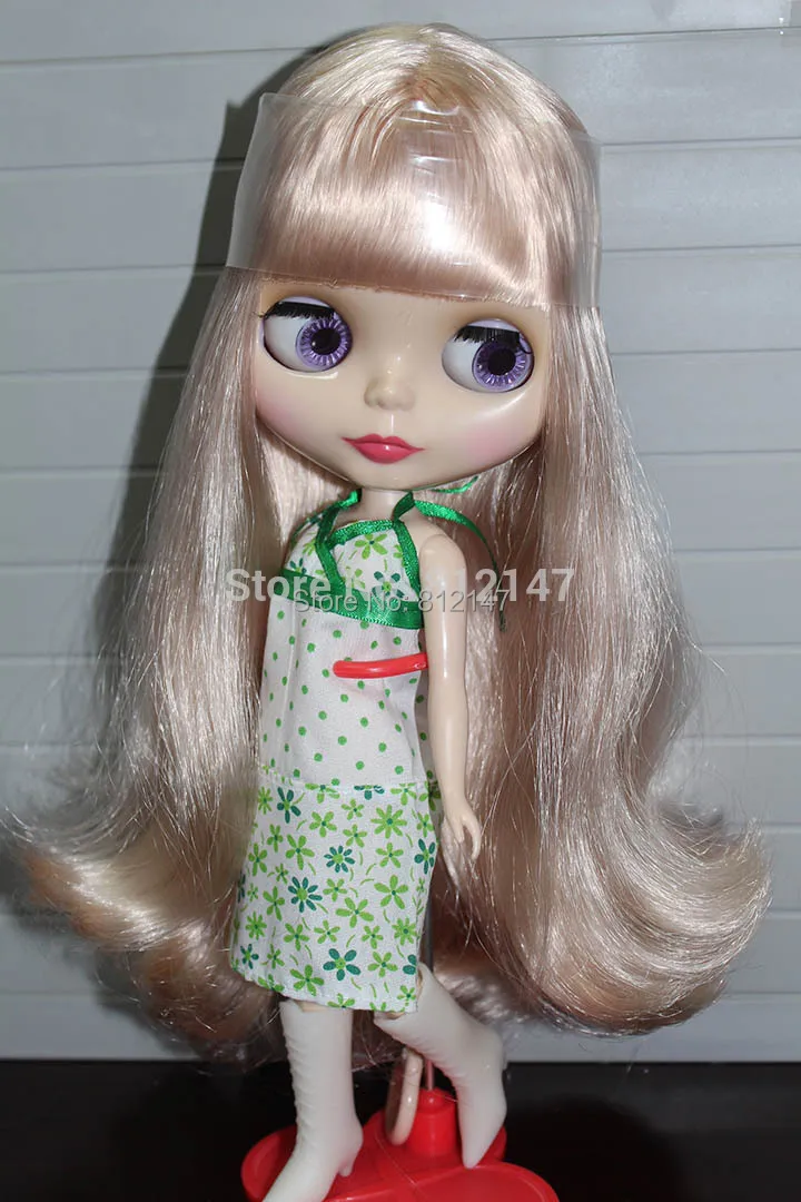 Обнаженная фигурка blyth куклы(бледно-розовые вьющиеся волосы) dsds5