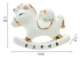 

horse money have copy car right now Present birthday present with ceramic household decoration statues sculpture Home wedding