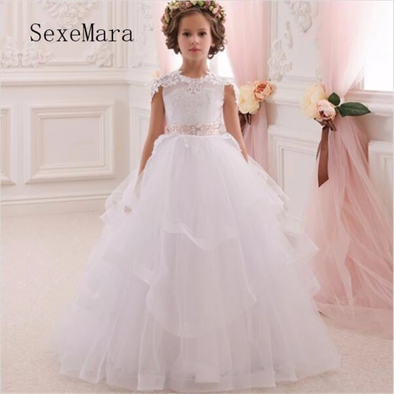 vestido de primeira comunhão branco