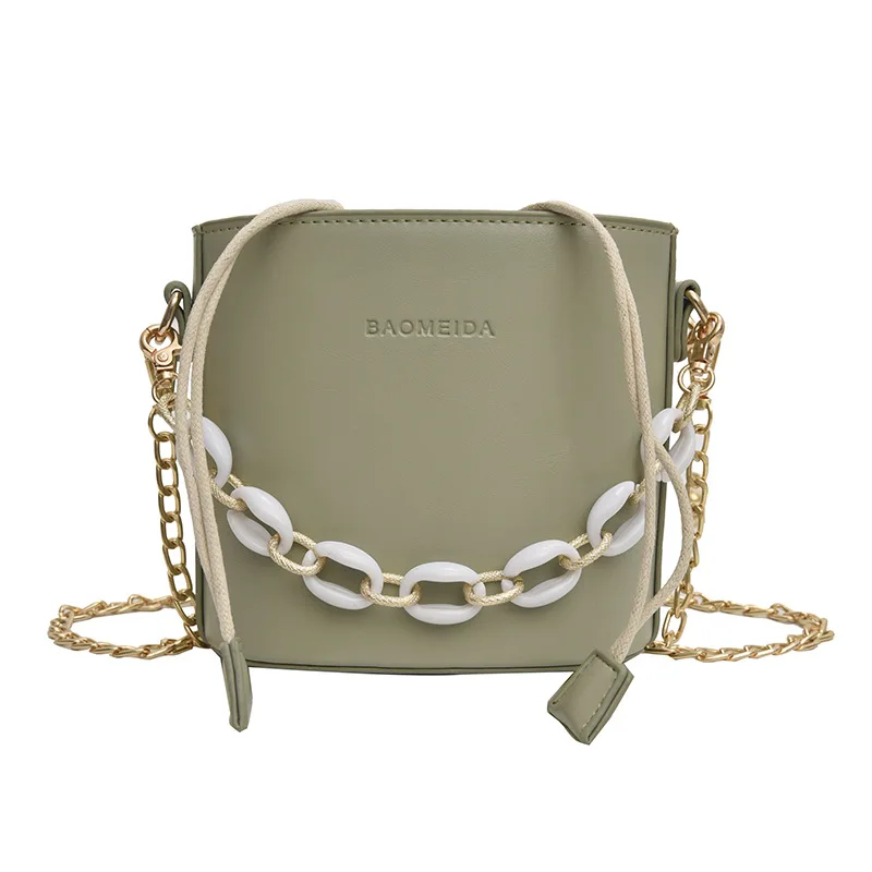 

Small bag woman 2019 new fashion retro bucket bag 100 lap lady one shoulder slant bag