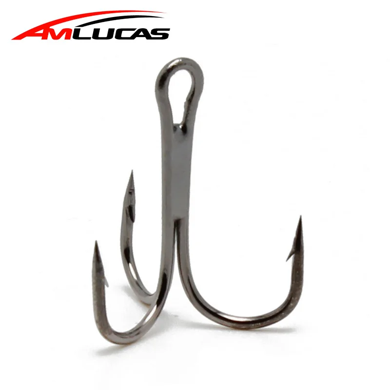 

20pcs High Carbon Steel Treble Fishing Hooks 2/4/6/8 Hard Lure Round Bent Triple Fishhooks 3 colors Fishing Tackle WE284Y