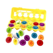 Детские развивающие игрушки, цветная форма, набор яиц для массажа дошкольного возраста, геометрическая форма, игрушки для детей