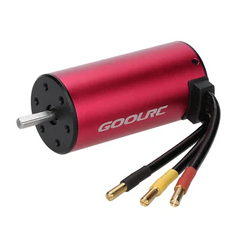 

GoolRC S3674 2650KV Sensorless Brushless Motor 120A Brushless ESC and Program Card Combo Set for 1/8 RC Car Truck Accessories