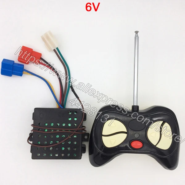 RC and 6V Receiver Детский электромобиль с дистанционным управлением 27 МГц, детский автомобильный универсальный пульт дистанционного управления, игрушечный Автомобильный контроллер, радиопередатчик - Цвет: RC and 6V Receiver