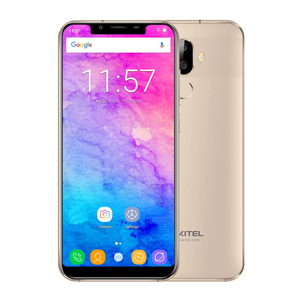 OUKITEL U18 5,85 "HD 21:9 полный Дисплей мобильный телефон 4 г Оперативная память 64 г Встроенная память MTK6750T Octa Core Android 7,0 4000 мАч отпечатков пальцев