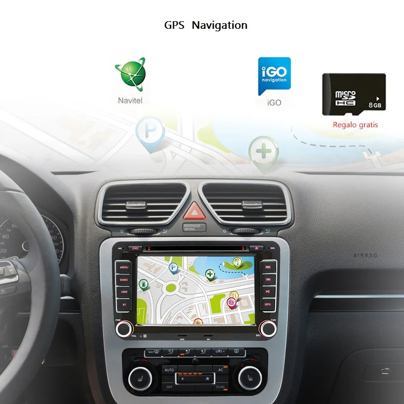 Flash Deal AWESAFE 2 Din 7 Inch Car DVD Player Car radio For Skoda/Octavia/Roomster/Fabia/Yeti/seat/Altea/VW/Polo Car Radio GPS Autoradio 2
