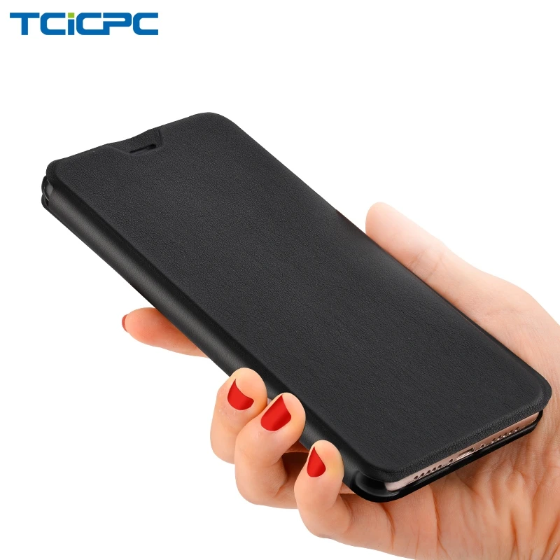 

TCICPC For Xiaomi Mi Max 3 Case Flip Luxury Slim PU Leather + PC Hard Back Cover For Mi Max 3 Max3 Cases Coque Fundas Kickstand