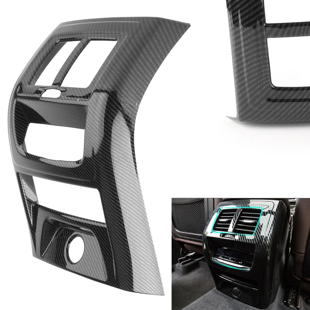 ABS задняя внутренняя вентиляционная Крышка для BMW X3 G01 углеродное волокно черный