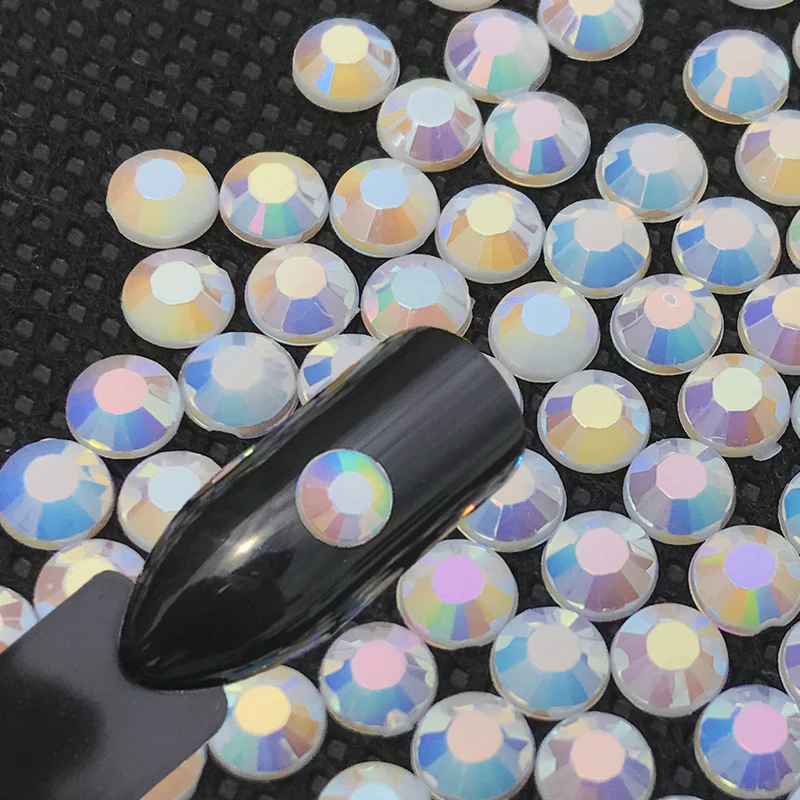 24 цвета на выбор Дизайн ногтей Стразы не горячей фиксации/клей на кристаллы для ногтей камень с плоской стороной DIY украшения в бутылке
