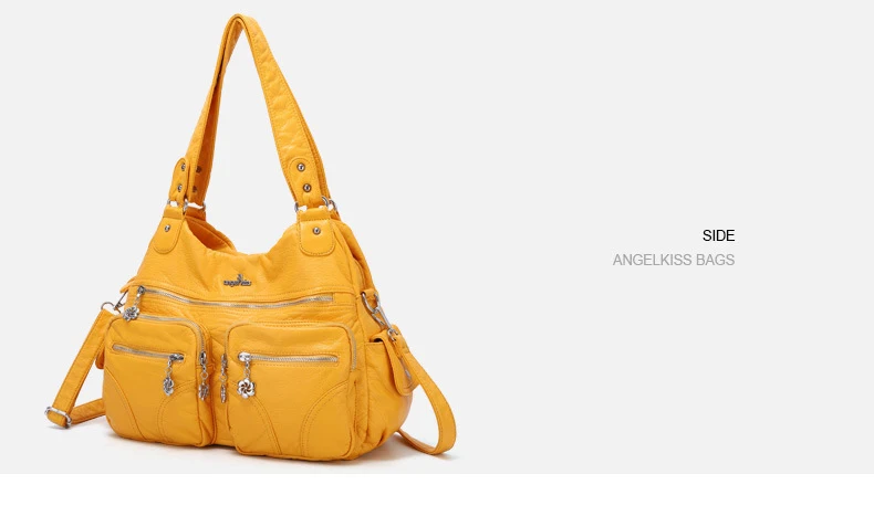 Высокое качество Angelkiss бренд мягкий промытый из искусственной кожи Сумочка кошелек женская сумка на плечо Сумочка для женщин, на каждый день