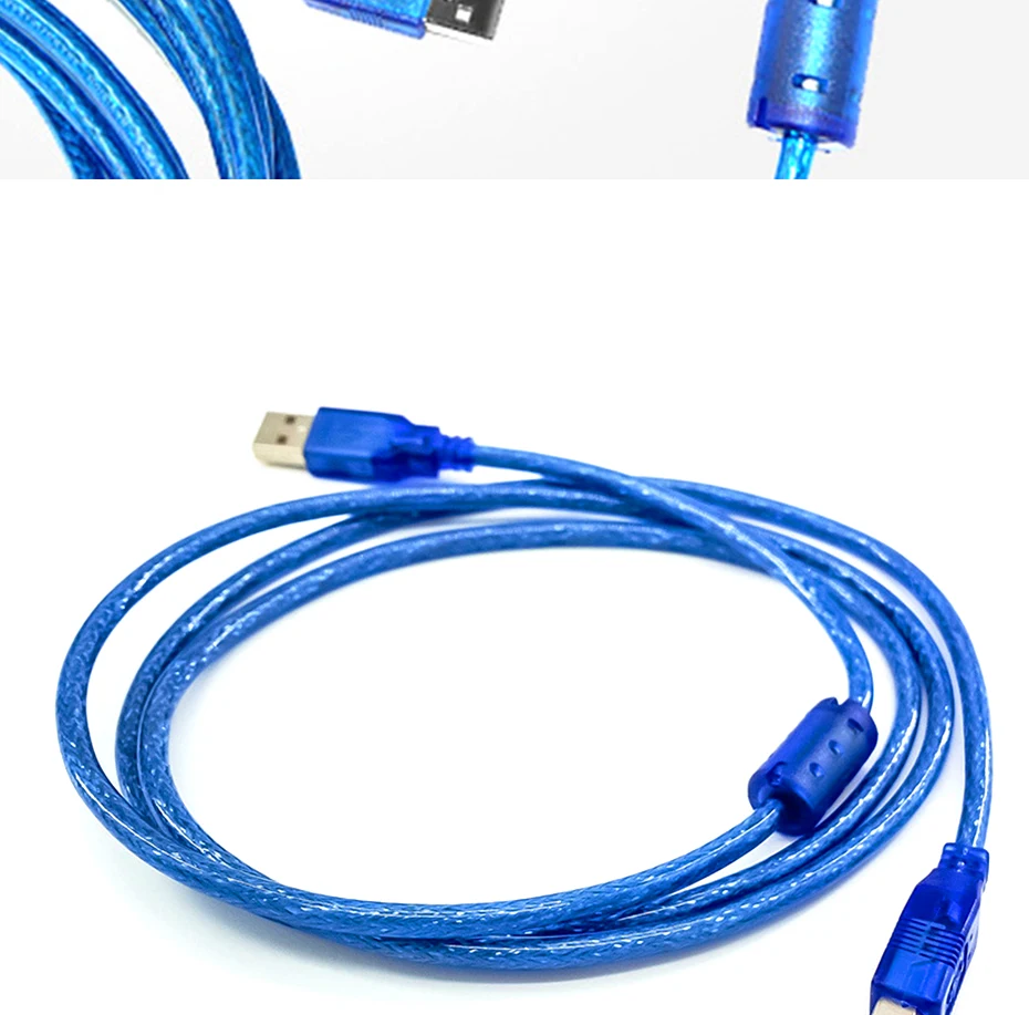 USB 2,0 Удлинительный кабель для печати тип А-В папа-папа Удлиненный кабель для принтера 1,5 м 3 м 5 м 10 м Синхронизация данных сканер для принтера HDD