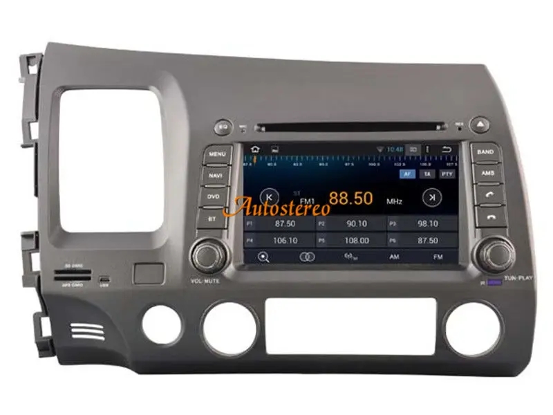 Top Octa Core Android 8 Car Head Unit car DVD player For Honda Civic 2006-2011 Autoradio GPS navigation tape recorder multimedia 1
